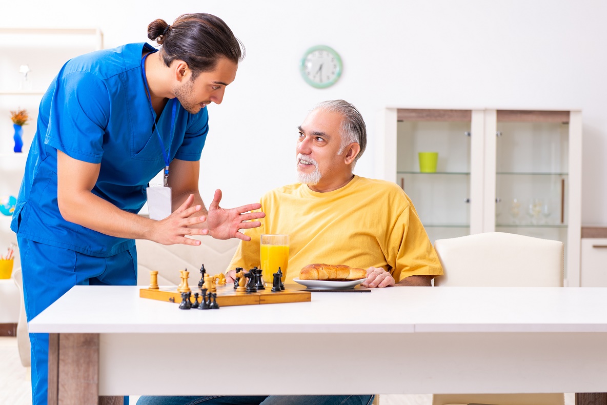 Patient and healthcare worker