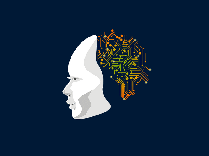 An animated gif of an AI brain