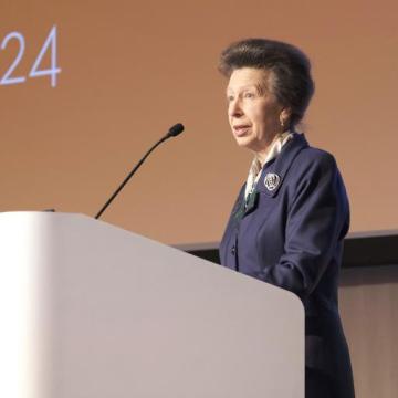Princess Anne and hospice UK