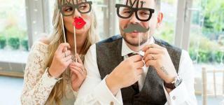 Tom and Jess on their wedding day