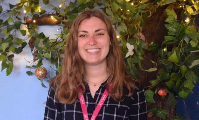 Beth, a children's counsellor at Birmingham St Mary's Hospice