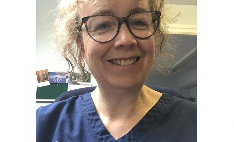 Hazel Wilcock, Senior Counsellor at St Ann’s Hospice in Greater Manchester, portrait headshot