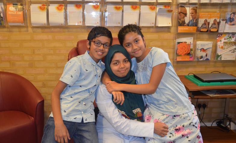 Nasreen and family