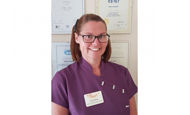Ellenor’s senior complementary therapist, Sally Baker 