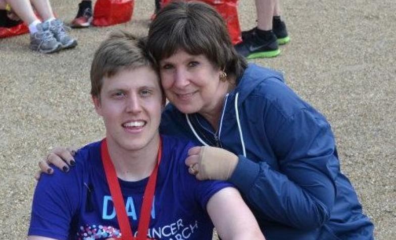 Dan Hewitt and his mother