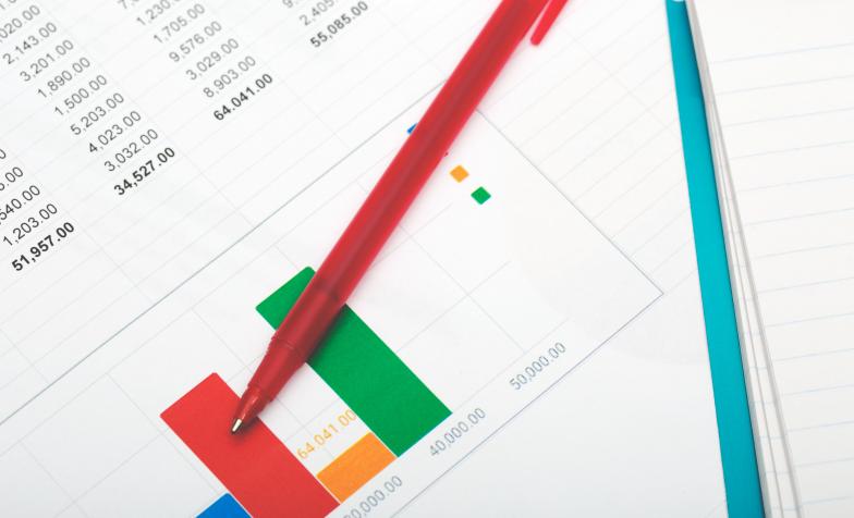 Spreadsheet stock image