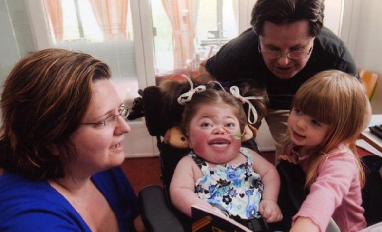Abigail, supported by the team at Ty Hafan hospice