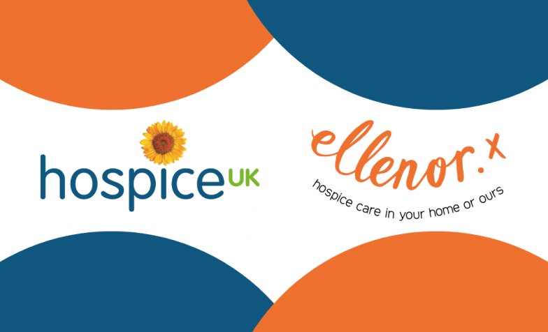 Hospice UK and ellenor hospice logos