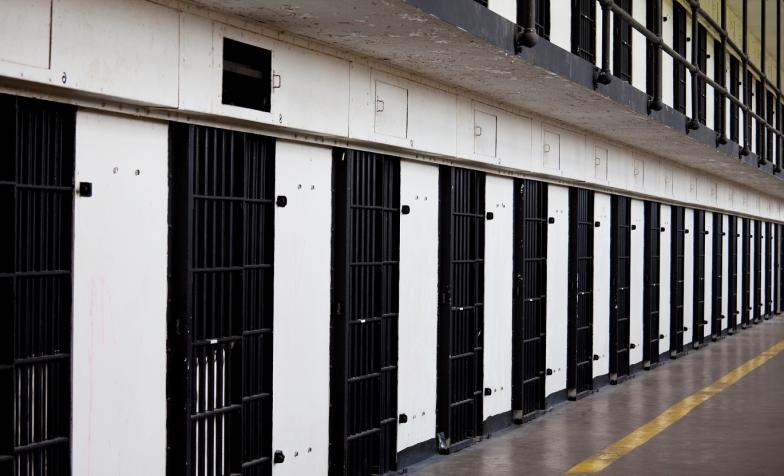 A stock photo of a prison