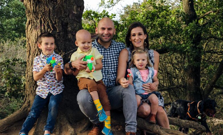 Lewan De Jager and his family