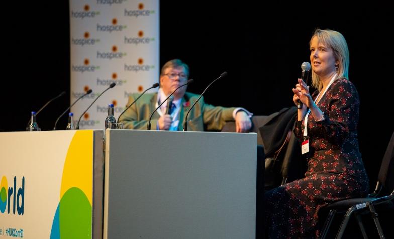 Tracey_Bleakley and Paul Jennings at Hospice UK National Conference 2021