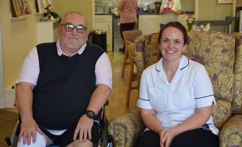 Barry, attending Birmingham St Mary's Hospice
