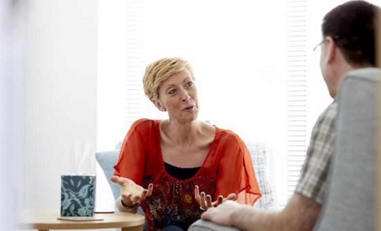 Stock photo of a conversation