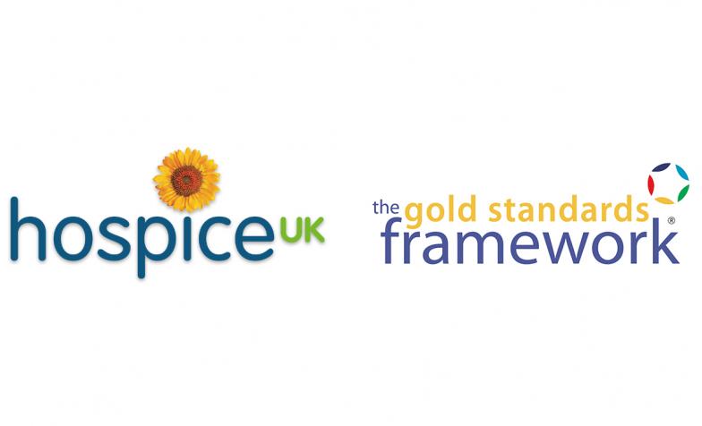 Hospice UK and Gold Standards Framework logo