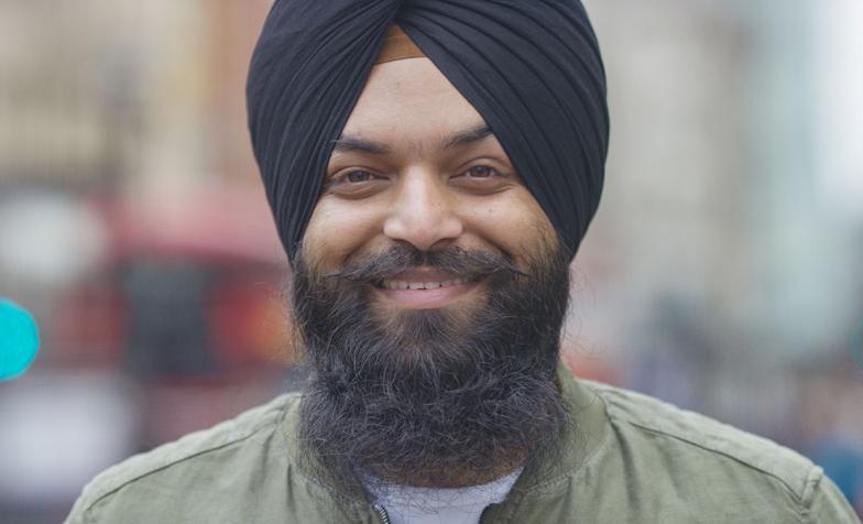 Man with turban portrait