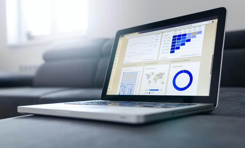 Stock photo of a laptop to advertise our PopNAT tool