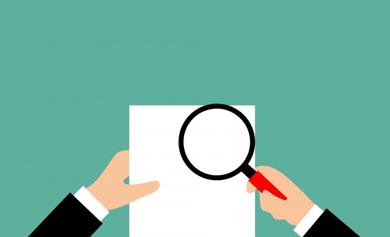 Stock photo of magnifying glass
