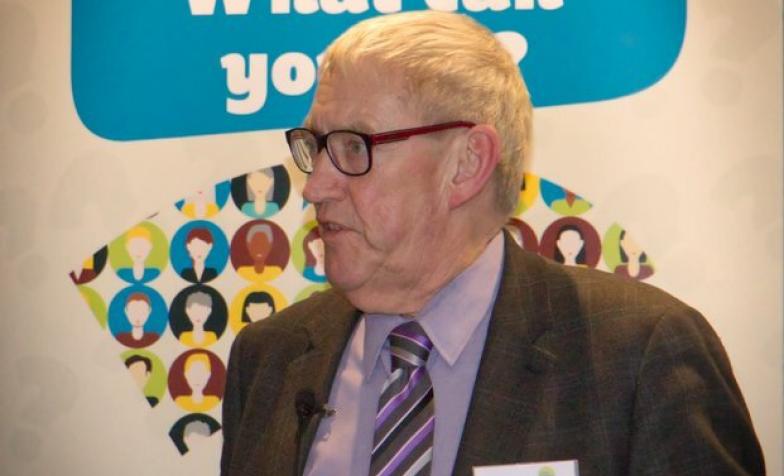 Tony Bonser speaking at a Dying Matters conference