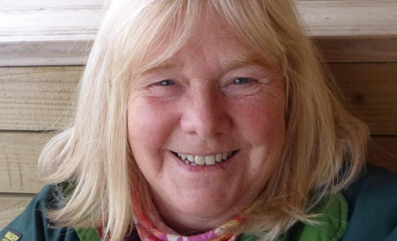Cath Allwood, who donated her book profits to Hospice UK