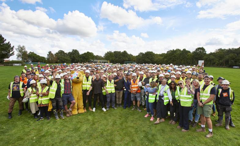 tradespeople and volunteers and Treetops Hospice