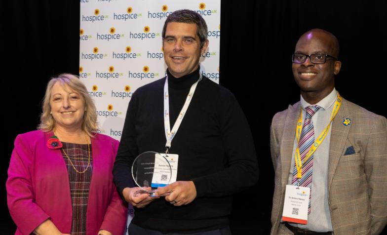 Duncan Fleming, Mountbatten Hospice, was the winner of the 2023 Digital Champion Award at the Hospice UK National Conference