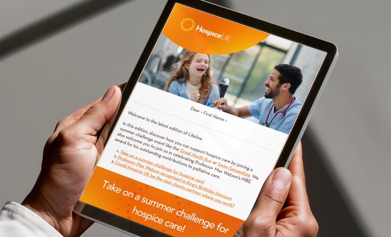 A mockup of the new version of our Lifeline e-newsletter