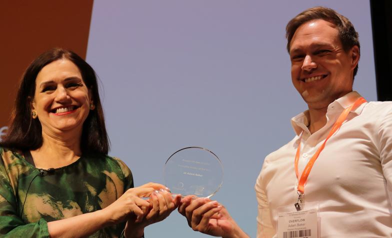 Dr Adam Baker, Weston Hospicecare, is the 2024 Emerging Leader of the Year Award, announced at the Hospice UK National Conference