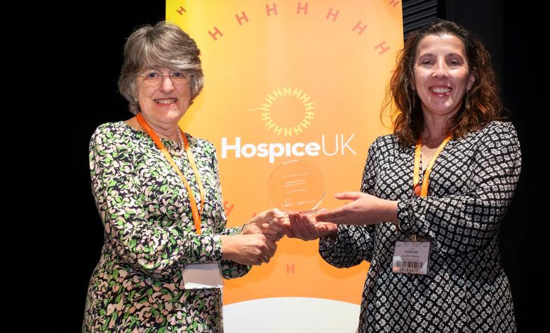Jennifer Hadley, Garden House Hospice Care, is the winner of the Innovator in Care Award 2024 - at the Hospice UK Awards
