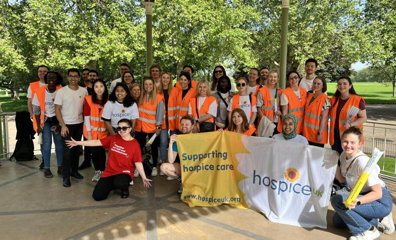 London Marathon Hospice UK team