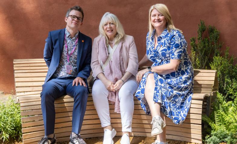 Alison Steadman and Hospice UK at RHS Chelsea Flower Show