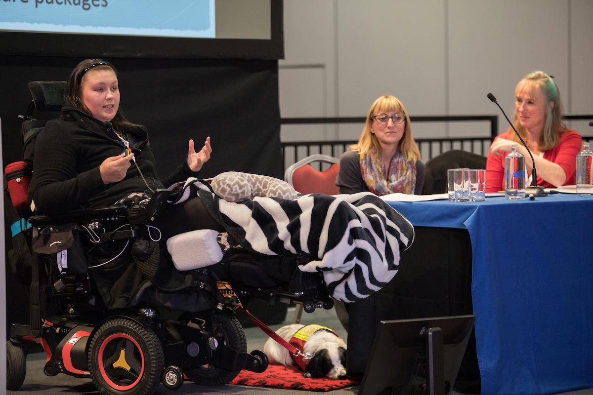Lucy Watts speaking at the 2018 Hospice UK National Conference