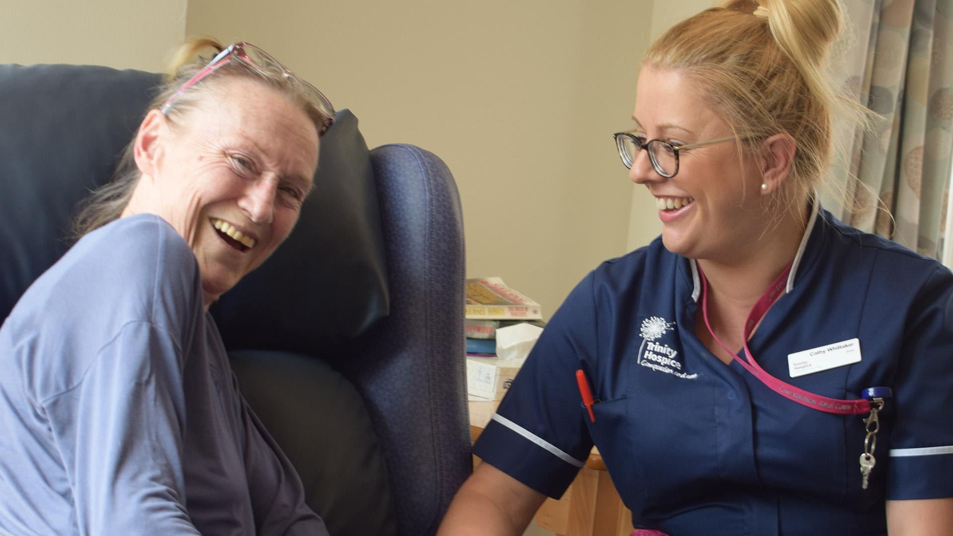Carol says that there were no words to describe the special moment created by Trinity Hospice