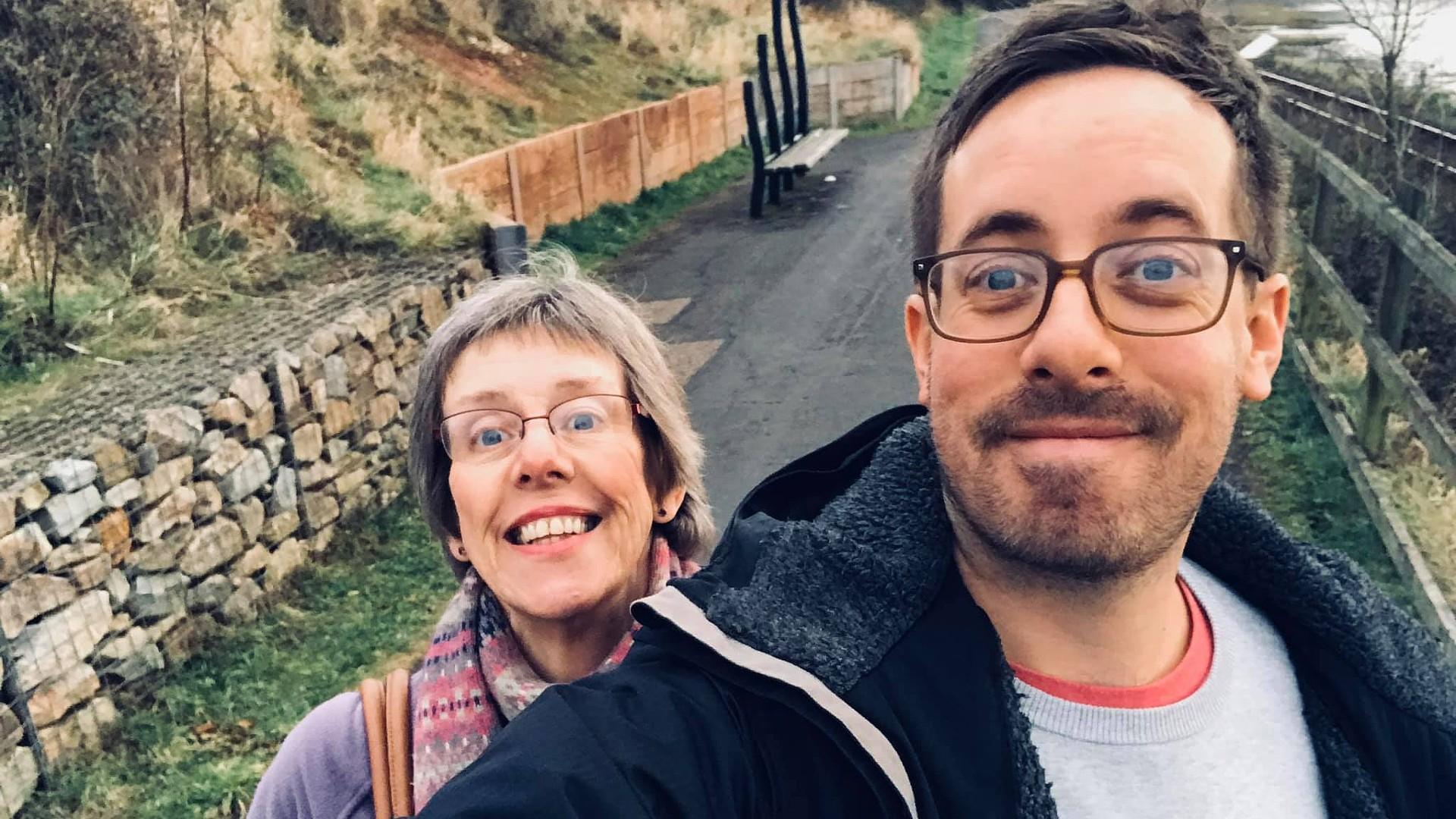 Chris likes to do his and his mum's favourite walk to remember her during the holidays
