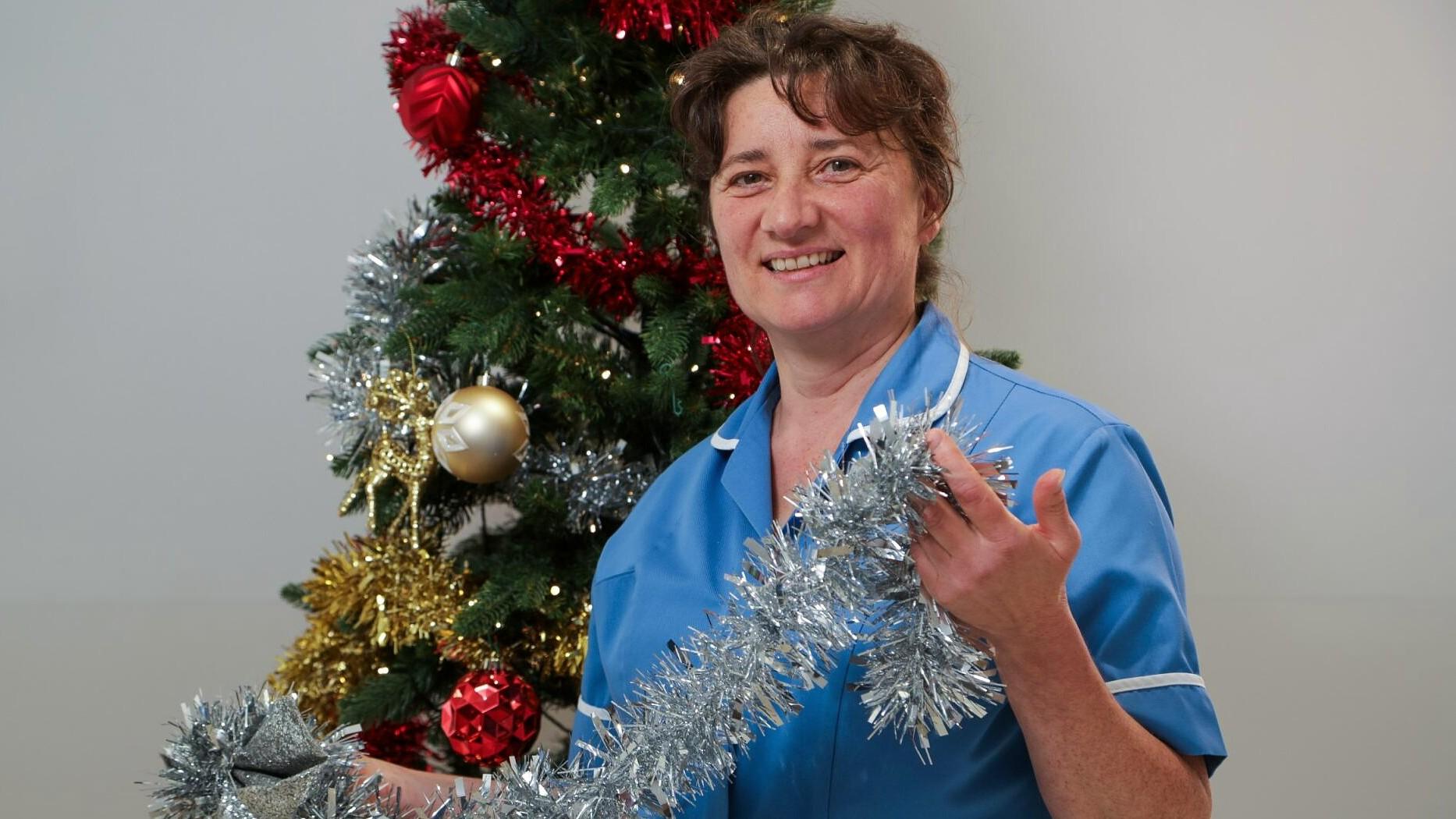 Jo Frederick, Staff Nurse at St Ann’s Hospice, Greater Manchester, tries to make Christmas as happy a time as possible for families