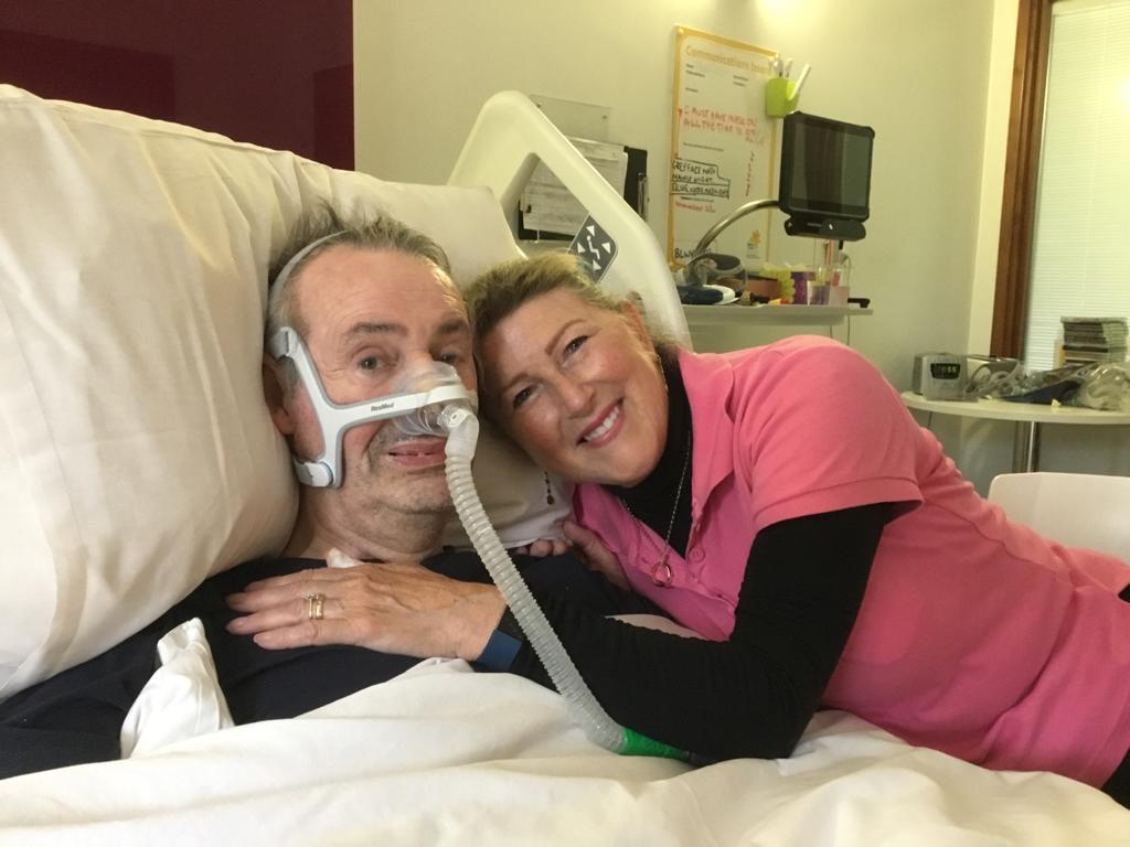 Hazel's husband, Alan, was diagnosed with Motor Neurone Disease (MND). She describes how he died - and how she got to lie with him as it happened.