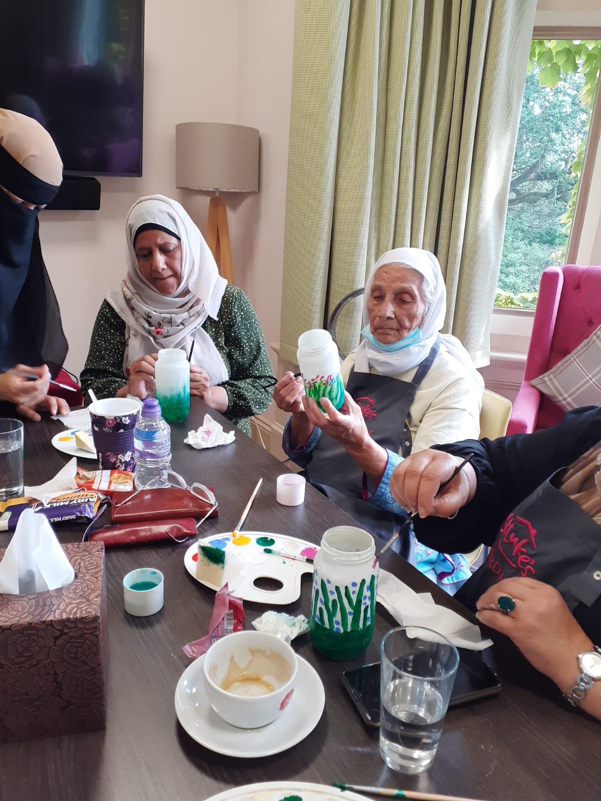 Celebrating Ramadan with a craft session at St Luke's Hospice in Sheffield