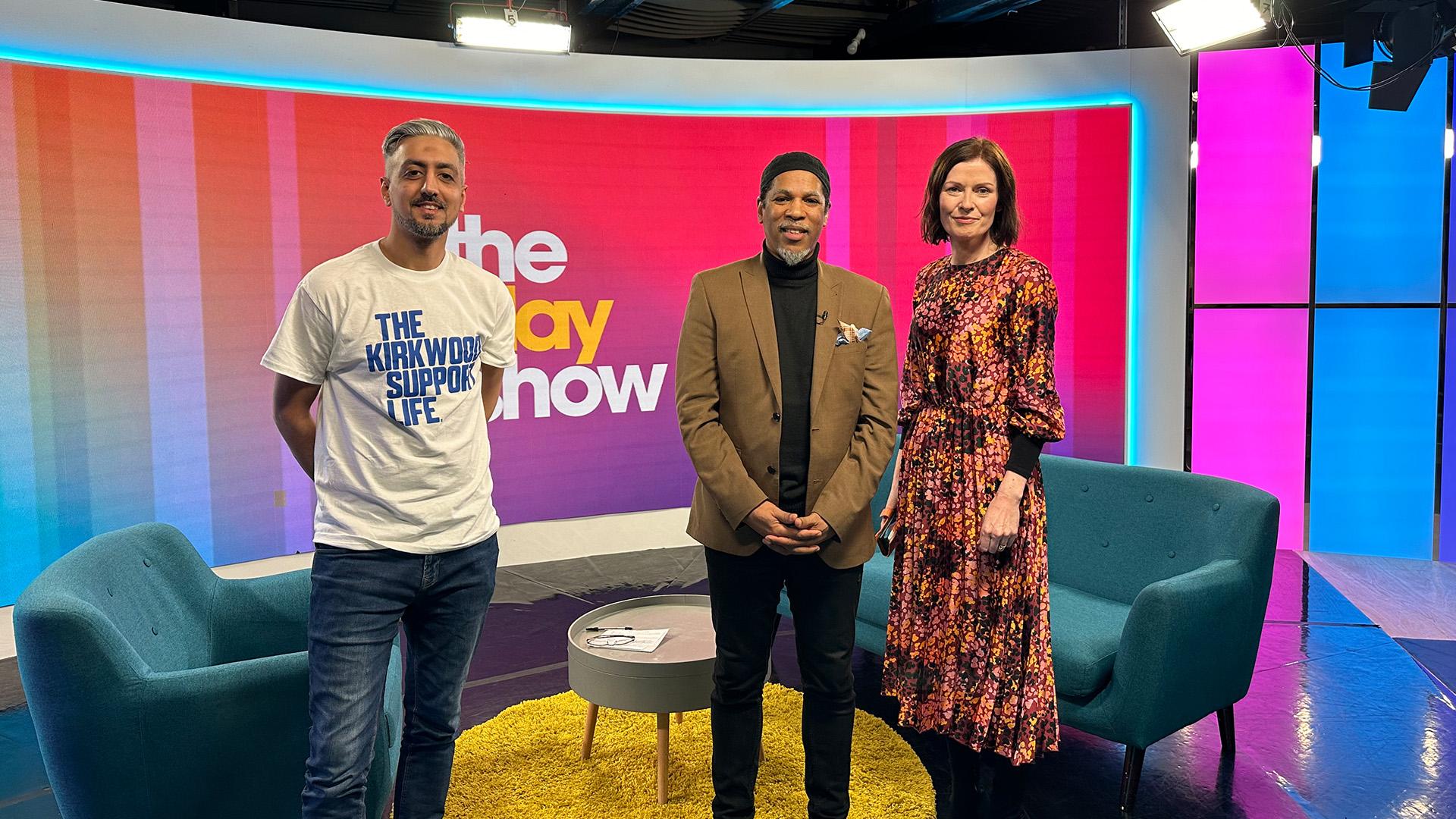 Altaf, left, bringing The Kirkwood's Ramadan campaign to TV