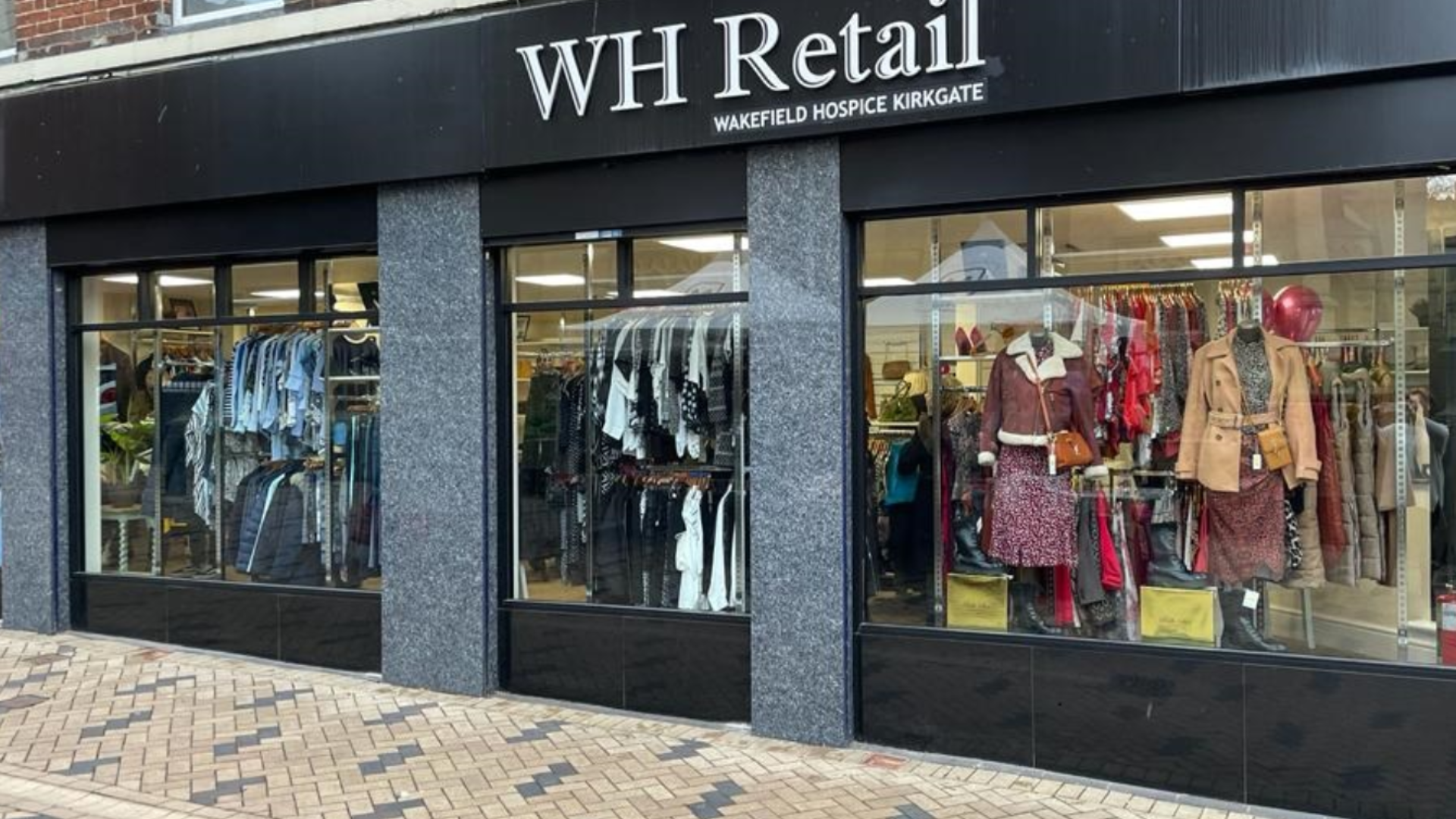 A charity shop front
