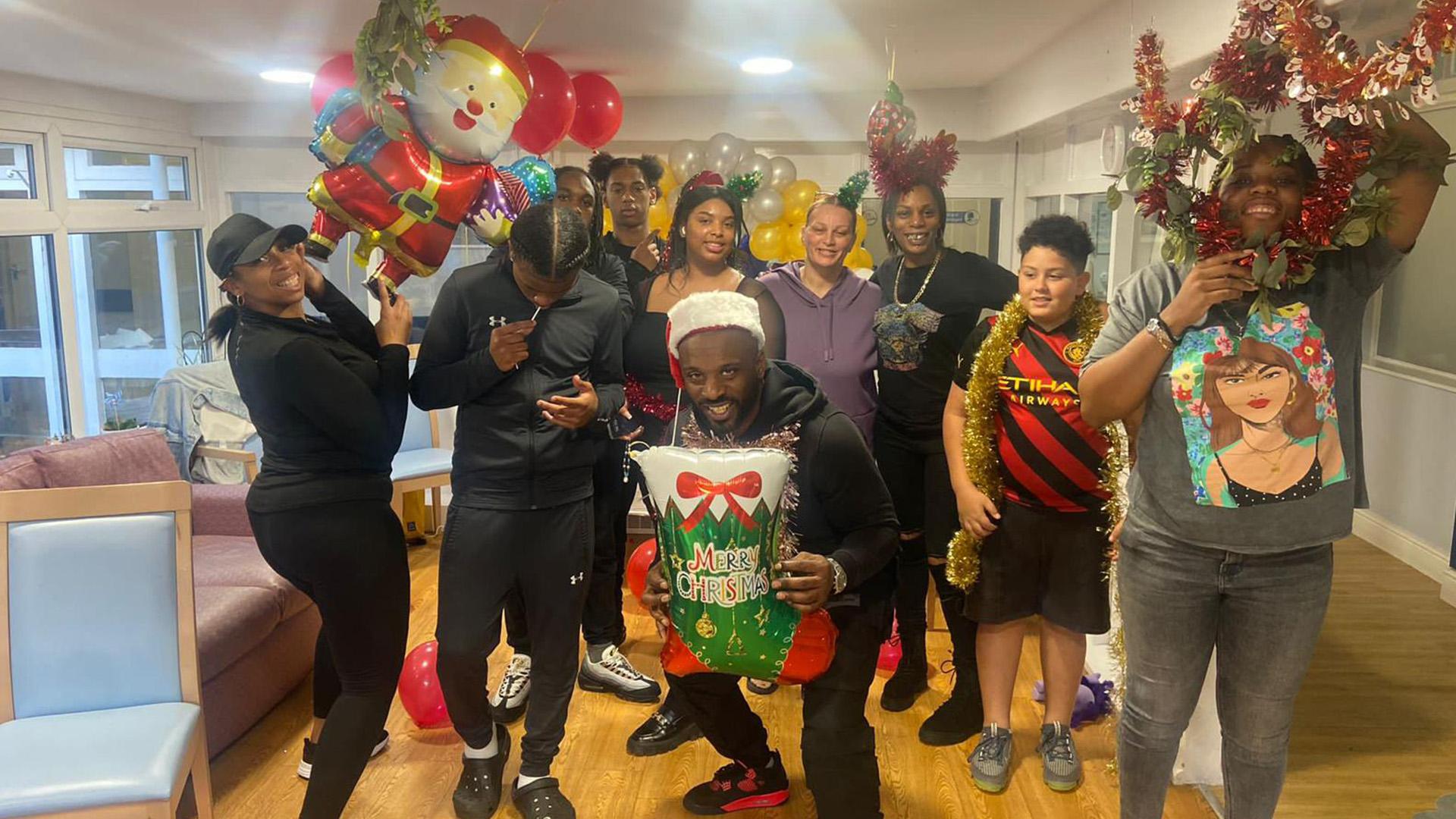 Anthony's family ready for an early Christmas Day