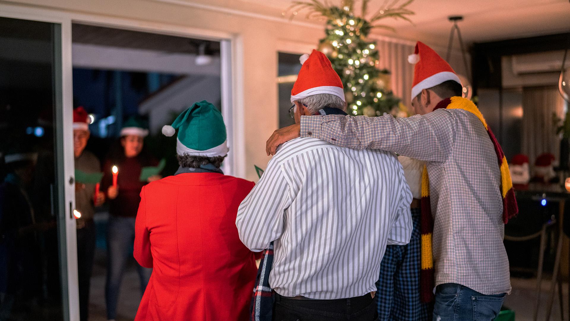 The whole family joined in for Christmas Day in November at Keech Hospice Care - the last Christmas for one patient