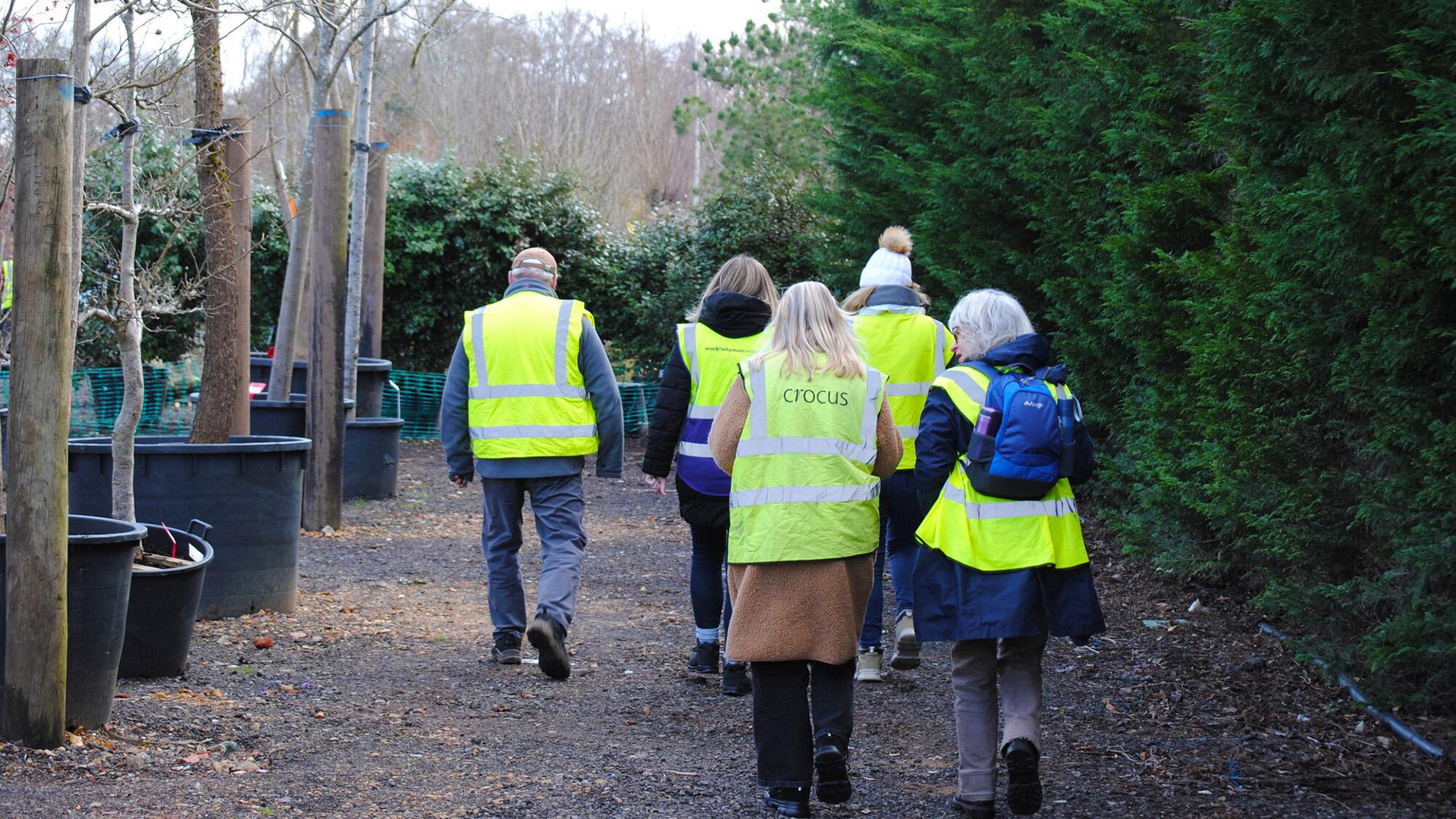The Hospice UK team visit the trial build of The Garden of Compassion at Hortus Loci