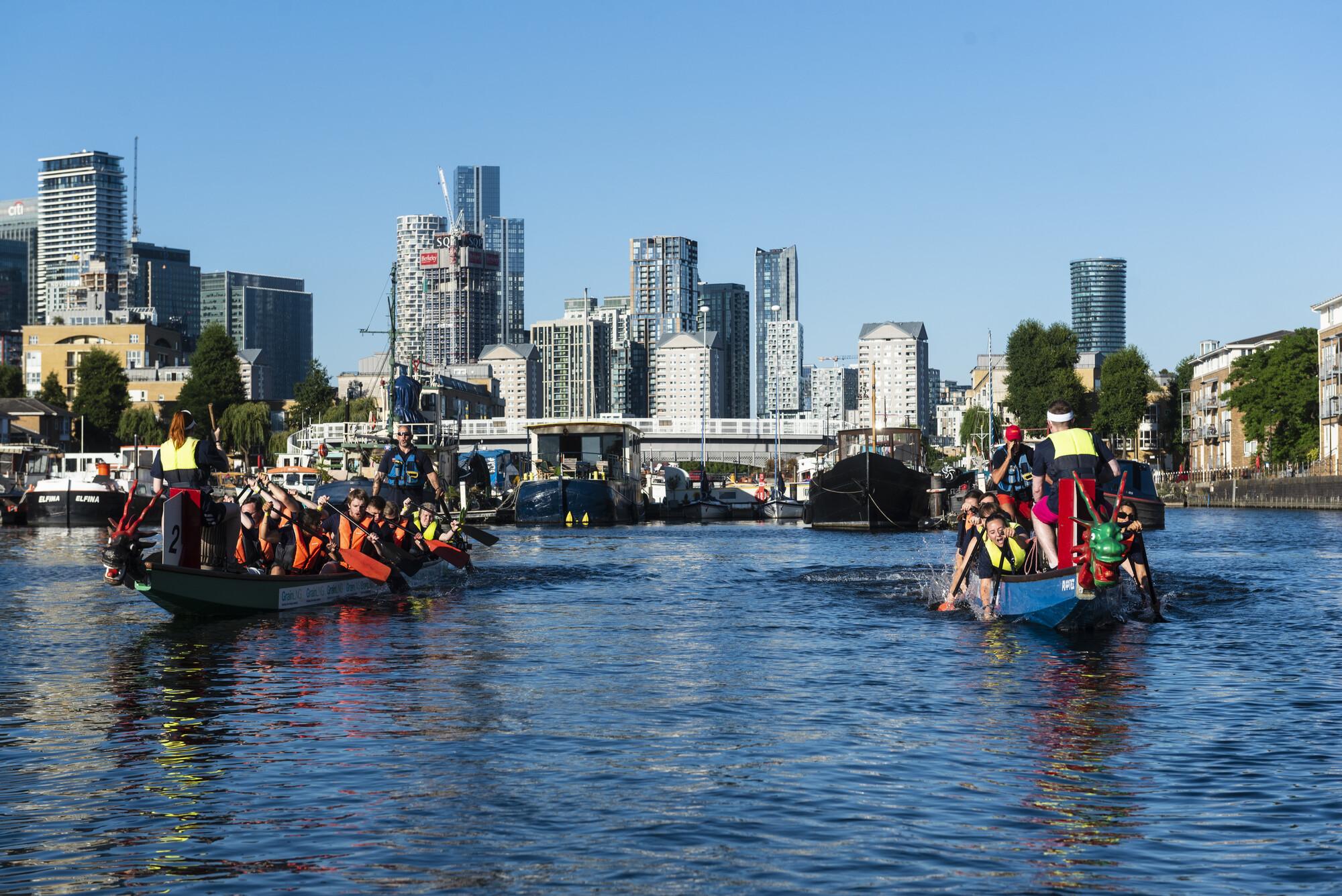 PwC's inaugural Dragon Boat Race on the River Thames in 2022