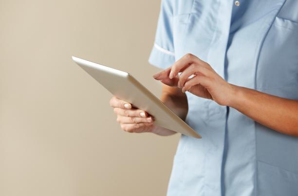 Person with tablet