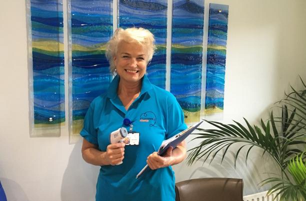 Helen Pointer, volunteers at St Catherine’s Hospice in Crawley 