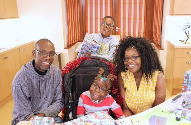 Thabani and his family at Francis House