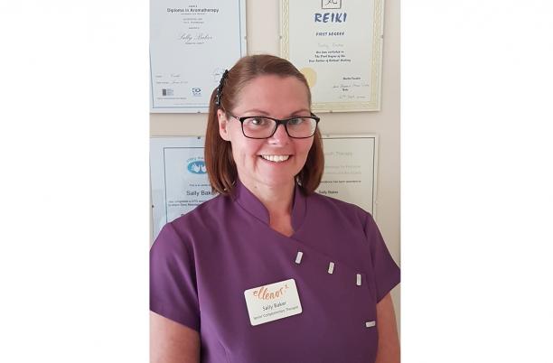 Ellenor’s senior complementary therapist, Sally Baker 
