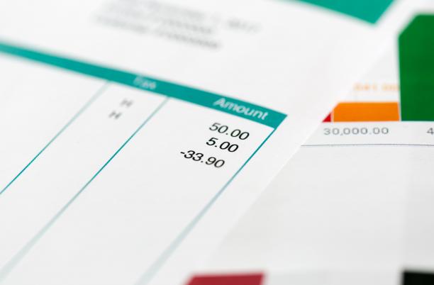 Bill payment stock photo