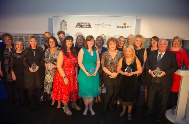 Group photo of the winners of the Hospice UK Awards 2019