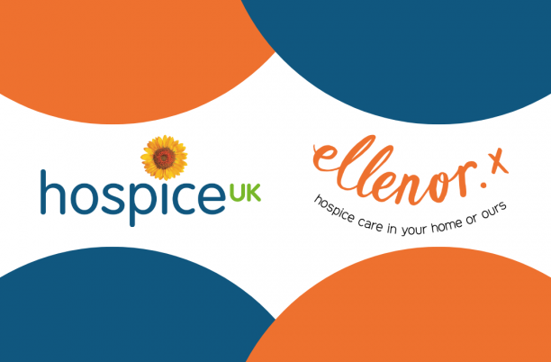 Hospice UK and ellenor hospice logos