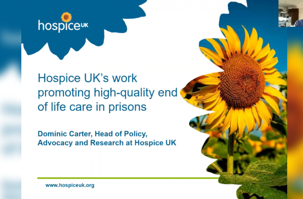 Hospice UK’s webinar on end of life care in prisons